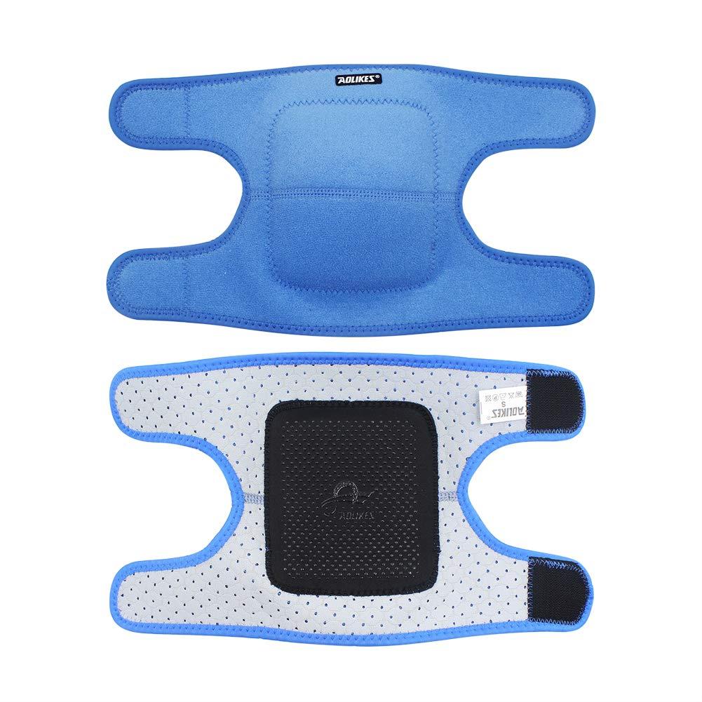JUMISEE JUMISEE (2PCS Kids Adjustable Knee Pad, Anti-Slip Padded Sponge Knee Brace Breathable Flexible Elastic Knee Support for Football Volleyball Dance Skating Basketball Sports