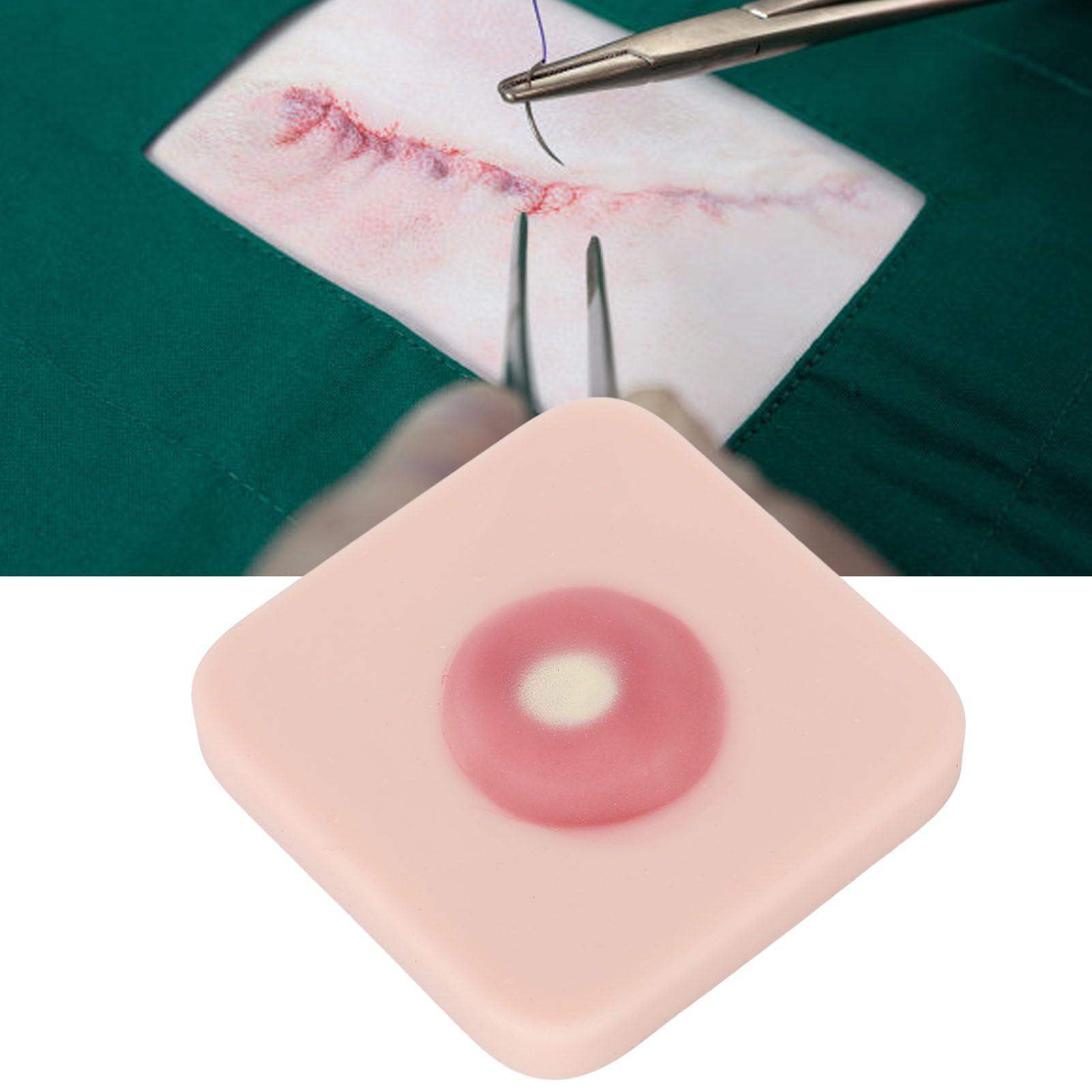 Saluaqui Saluaqui Abscess Incision Drainage Pad, Sebaceous Cyst Removal Training Skin, Abscess Suture Pad, Abscess Drainage Kit and Cyst Removal Trainer