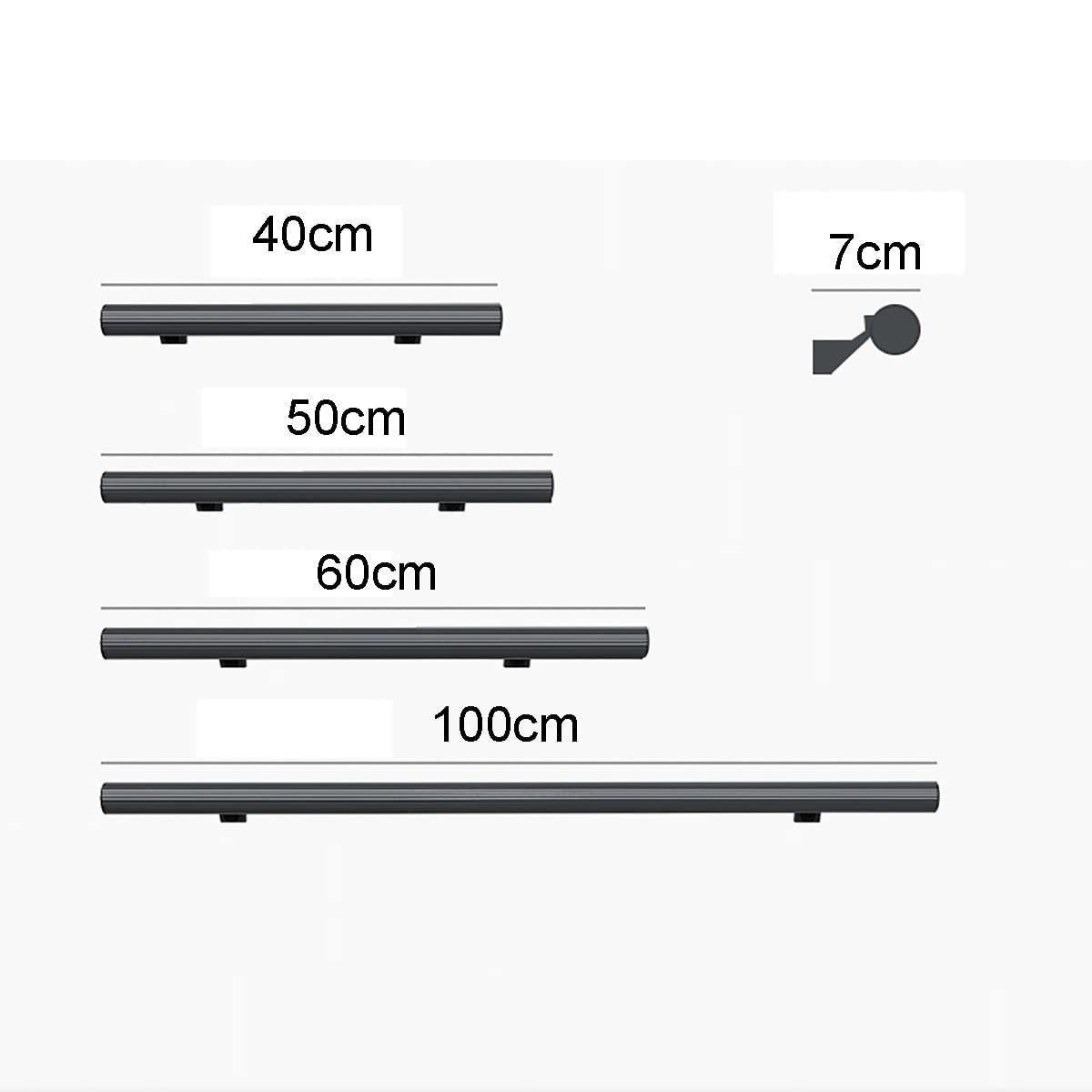 HSPLXYT HSPLXYT Stair Hand Rail,Outdoor & Indoor Stairs, Corridor Stair Corridor handrail, Elderly Disabled Barrier Free Bathroom, Toilet, Anti-Skid Toilet, Aluminum Alloy handrail (Size : 100cm)