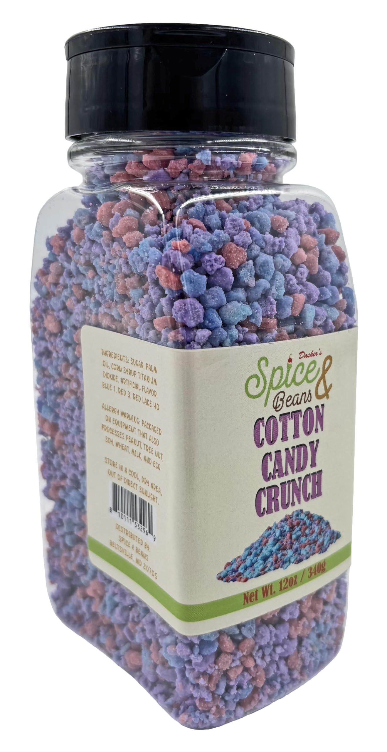 DASHER\'S SPICE & BEANS Dasher\'s Spice & Beans - Ice Cream Topping & Cake Decoration (12 oz., Cotton Candy Crunch)