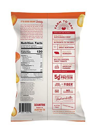Beanitos Beanitos White Bean Chips - Nacho Nation - 6 oz Bag - White Bean Tortilla Chips - Vegetarian Snack with Good Source of Plant Protein and Fiber