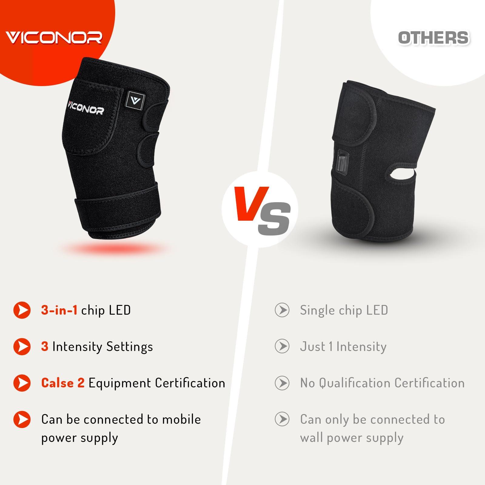 Viconor Item1 Red Light Therapy Device Lamp for Body. Item2 Knee Infrared Light