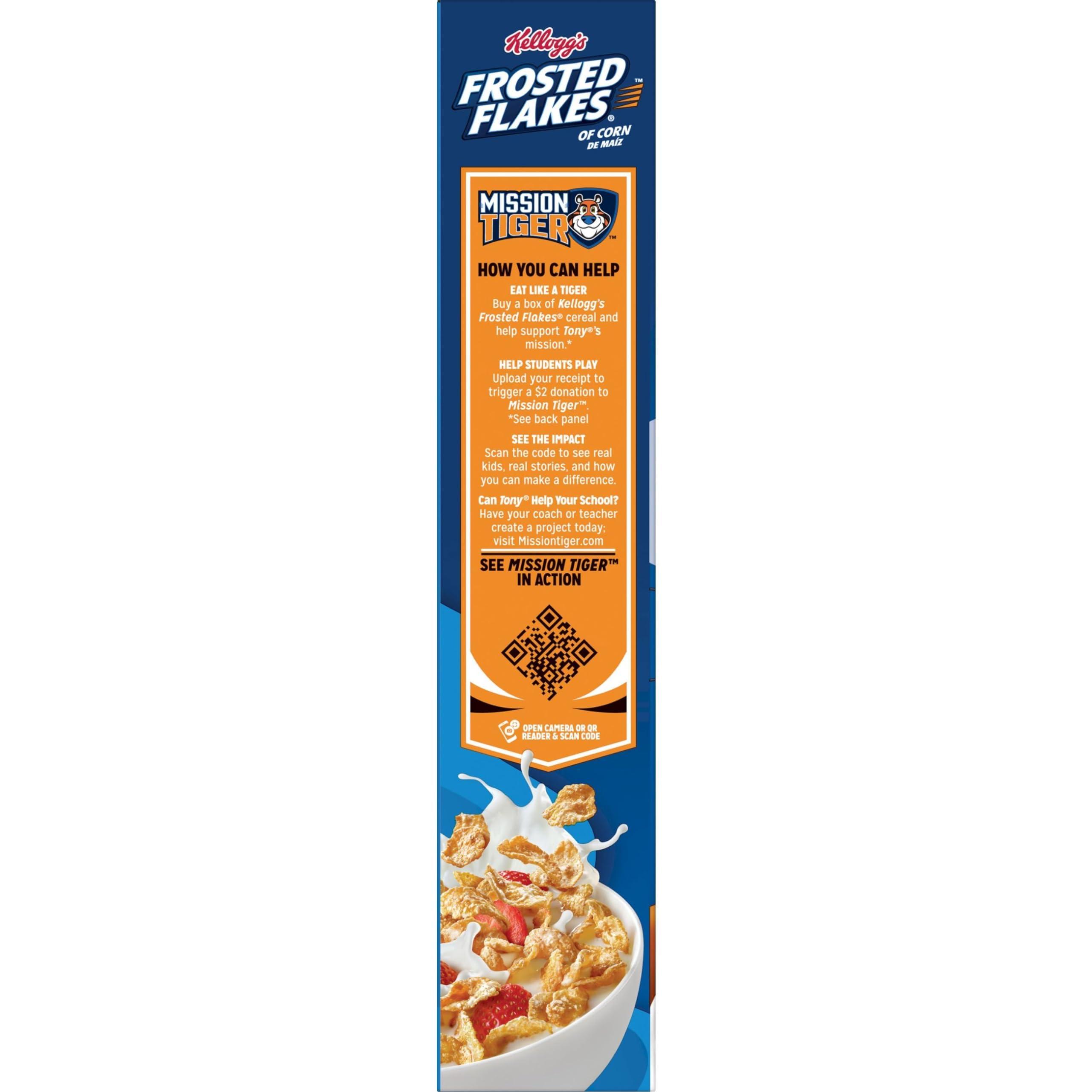 Frosted Flakes Kellogg\'s Frosted Flakes Breakfast Cereal, Kids Cereal, Family Breakfast, Original, 13.5oz Box (1 Box)