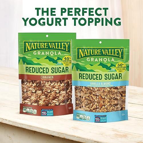 Nature Valley Nature Valley Vanilla Almond Reduced Sugar Granola, 11 OZ Bag (Pack of 4)