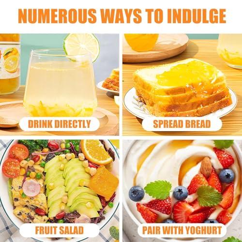 APEXY Apexy Authentic Korean Honey Passion Fruit Tea, Passionfruit Puree , Just Add Hot Water, Gourment Blend for Smoothies, Cocktails Desserts and Spread, No Artificial Colors, Versatile and Natural Delight, Made in KOREA 35.27oz (1kg). (Honey Passion Fru