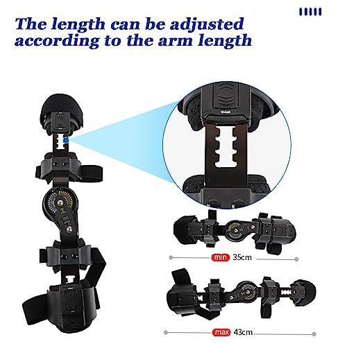 LoKori Adjustable ROM Hinged Elbow Brace Post OP Elbow Brace with Shoulder Sling Stabilizer Hand Splint Arm Injury Recovery Support After Surgery Orthosis Orthotics,Left