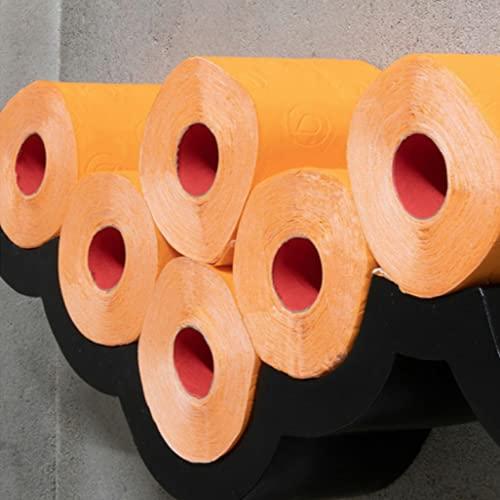 Generic Set of 5 packs of 6 Orange Toilet Paper 3 ply Jumbo Rolls 180 Sheets