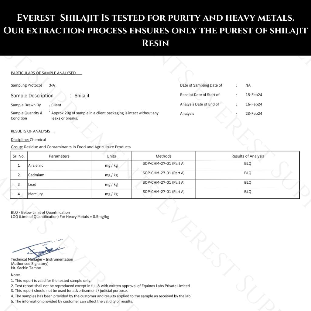 Everest Supplements Shilajit Pure Himalayan Organic Shilajit Resin - Shilajit for Men - Gold Grade 500 mg Maximum Potency - 85 Trace Minerals & Fulvic and Humic Acid for Energy Immune Support, 30 Grams