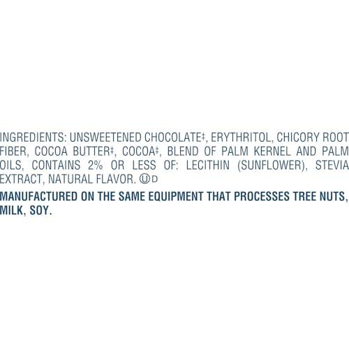 Lily's LILY\'S Extra Dark Chocolate Style No Sugar Added, Sweets Bars, 2.8 oz (12 Count)