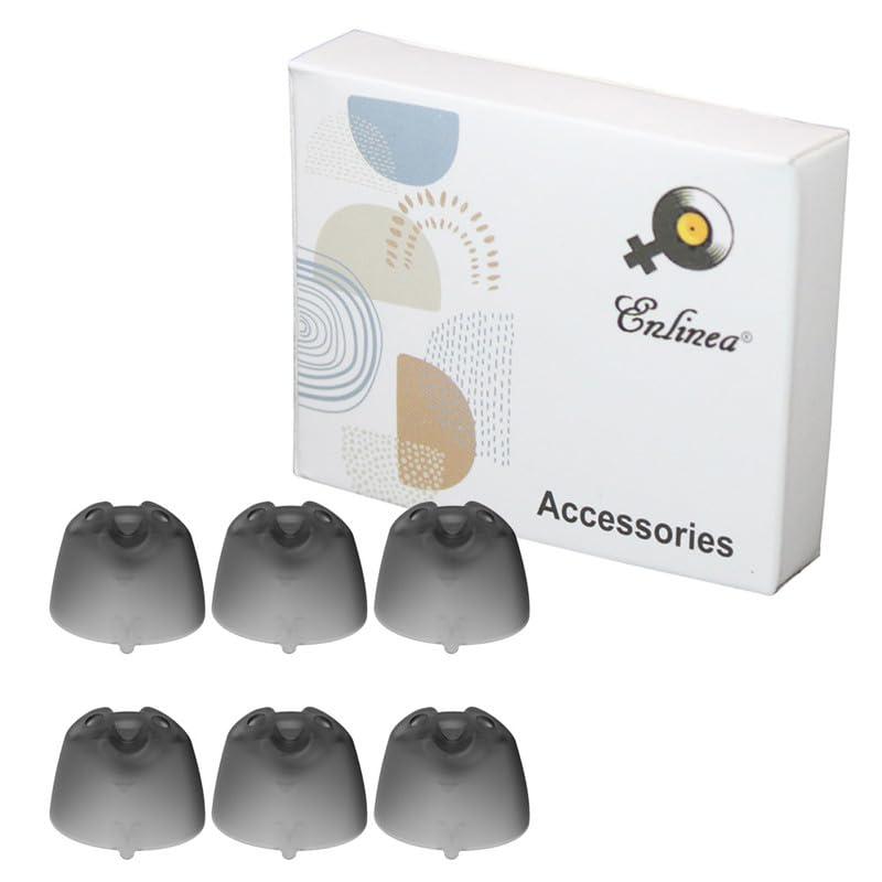 Enlinea Enlinea Pack of 6 Hearing Aid Domes Sleeve Earwear 3.0 compatible with Signia Cros Pure 312 7AX M with Signia Hearing Aids with Improved miniReceivers 3.0 and Eartips 3.0 | (Medium Vented)