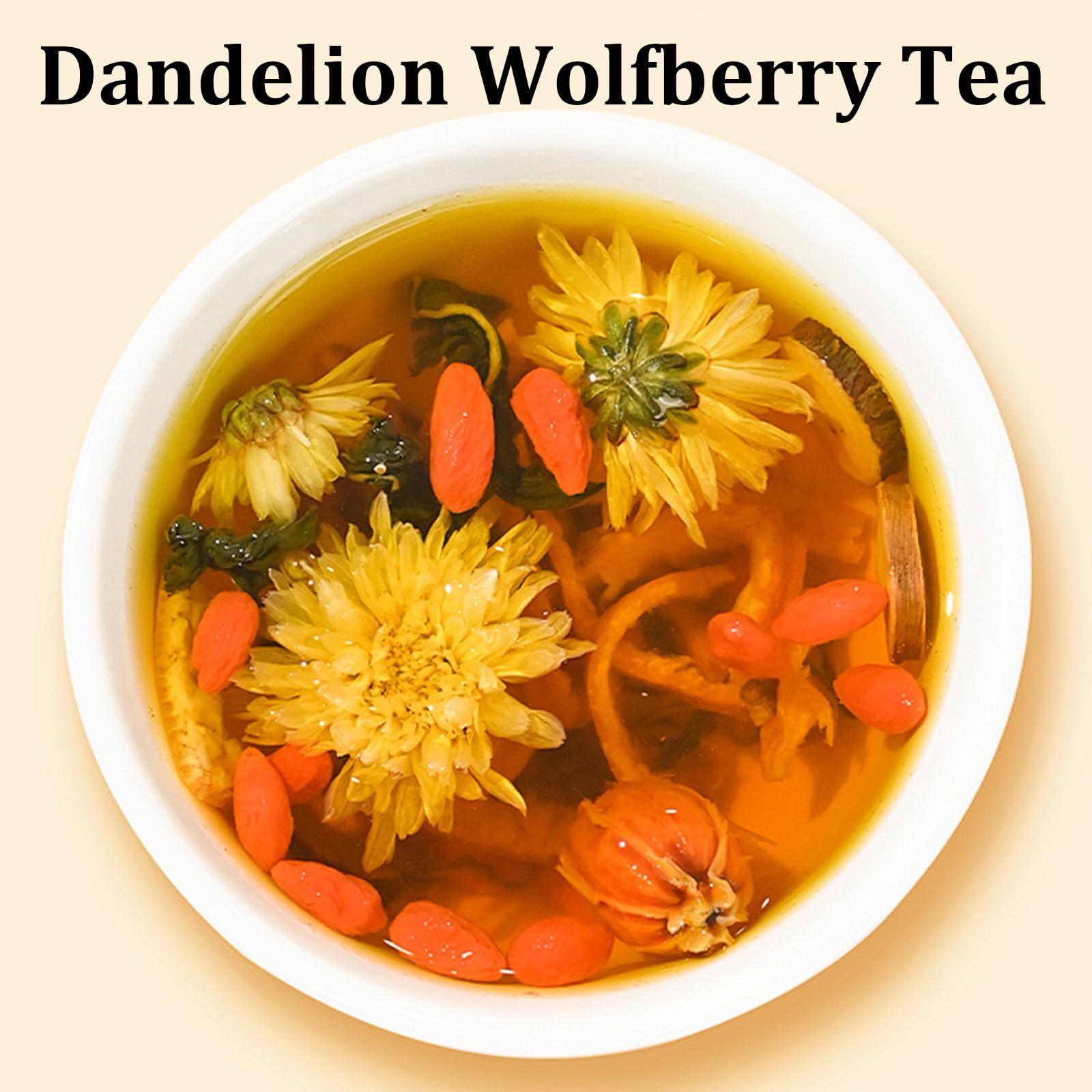 SIRDIKA Dandelion Wolfberry Tea - Supports Kidneys & Liver Health with a Natural Blend of Seven Herbal Ingredients 120g Per Pack