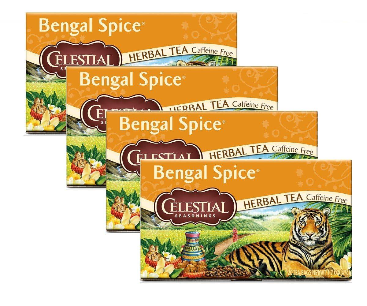 Celestial Seasonings Celestial Seasonings Herbal Tea Bengal Spice 20 Count Pack of 6