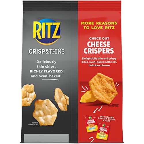 Ritz Ritz Crisp and Thins Cream Cheese and Onion Chips, 7.1 Oz