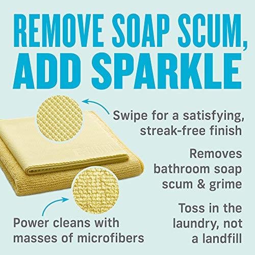 E-Cloth E-Cloth Bathroom Cleaning Kit, Premium Microfiber Cleaning Cloth, Ideal Bathroom, Shower and Bathtub Cleaner, Washable and Reusable, 100 Wash Guarantee