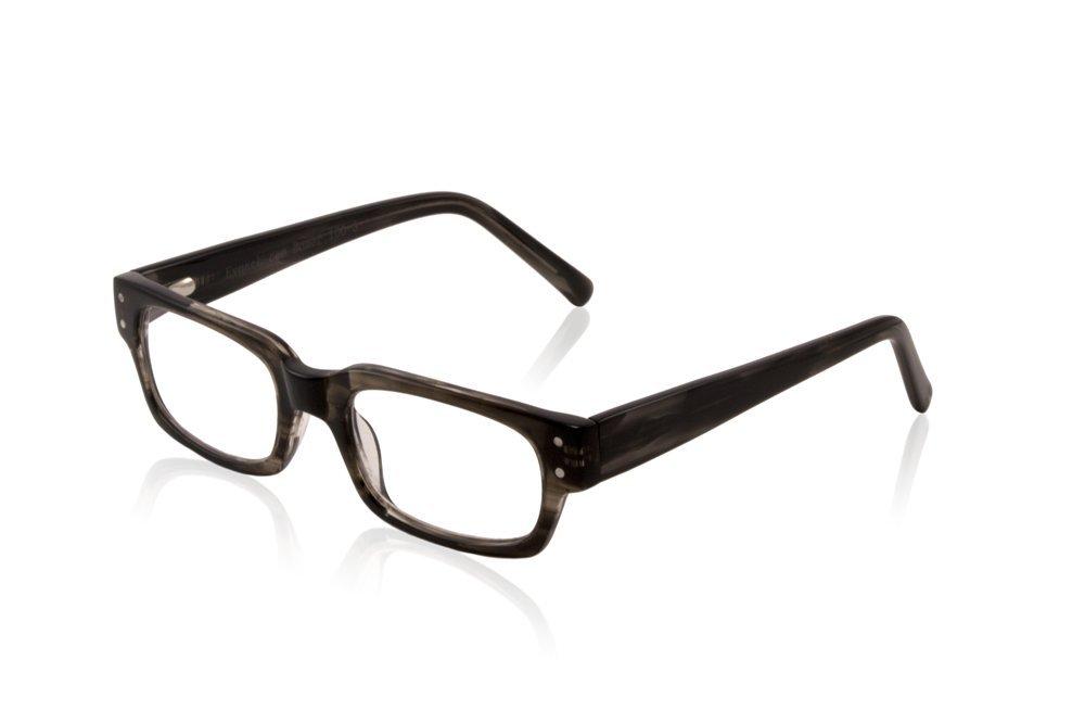Eynack Eynack Bomer Men's Reading Glasses, Black & White, 3.50