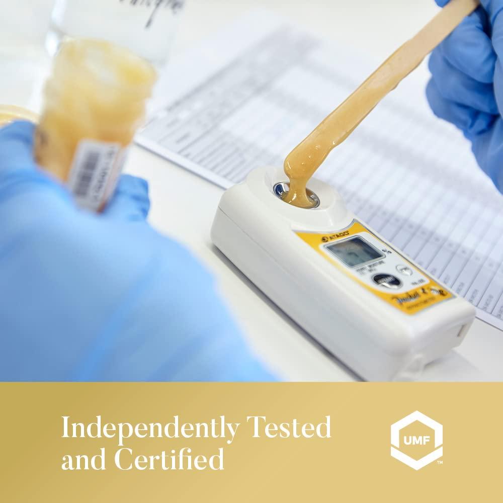 MANUKA SOUTH Manuka Honey New Zealand - Raw Manuka Honey UMF 20+ Certified (MGO 829+) - Natural, Non-GMO Manuka Honey from Manuka South - 250g/8.8oz