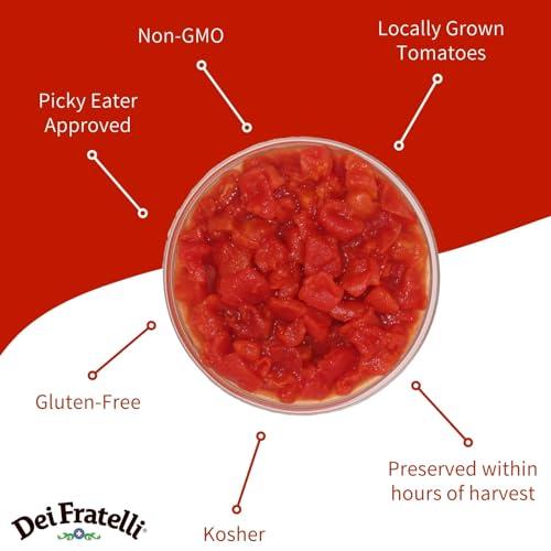 Dei Fratelli Dei Fratelli Petite Diced Tomatoes (28 oz. cans, 6 pack) - Vine-Ripened Non-GMO, Gluten-Free