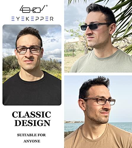 Eyekepper Eyekepper Spring Hinge Striped Reading Glasses (3 Pairs) Men Includes Sunshine Readers +2.5