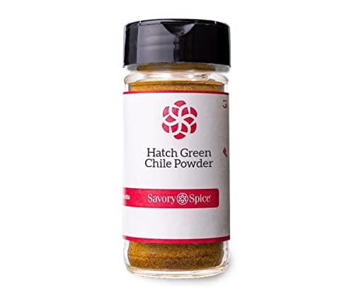 Savory Spice Shop Savory Spice Hatch Green Chile Powder - New Mexico Green Chili Powder Seasoning | Medium-Hot Hatch Green Chile Powder for Chili, Stew & Enchiladas (1 Cup Bag - Net: 4.1 oz)