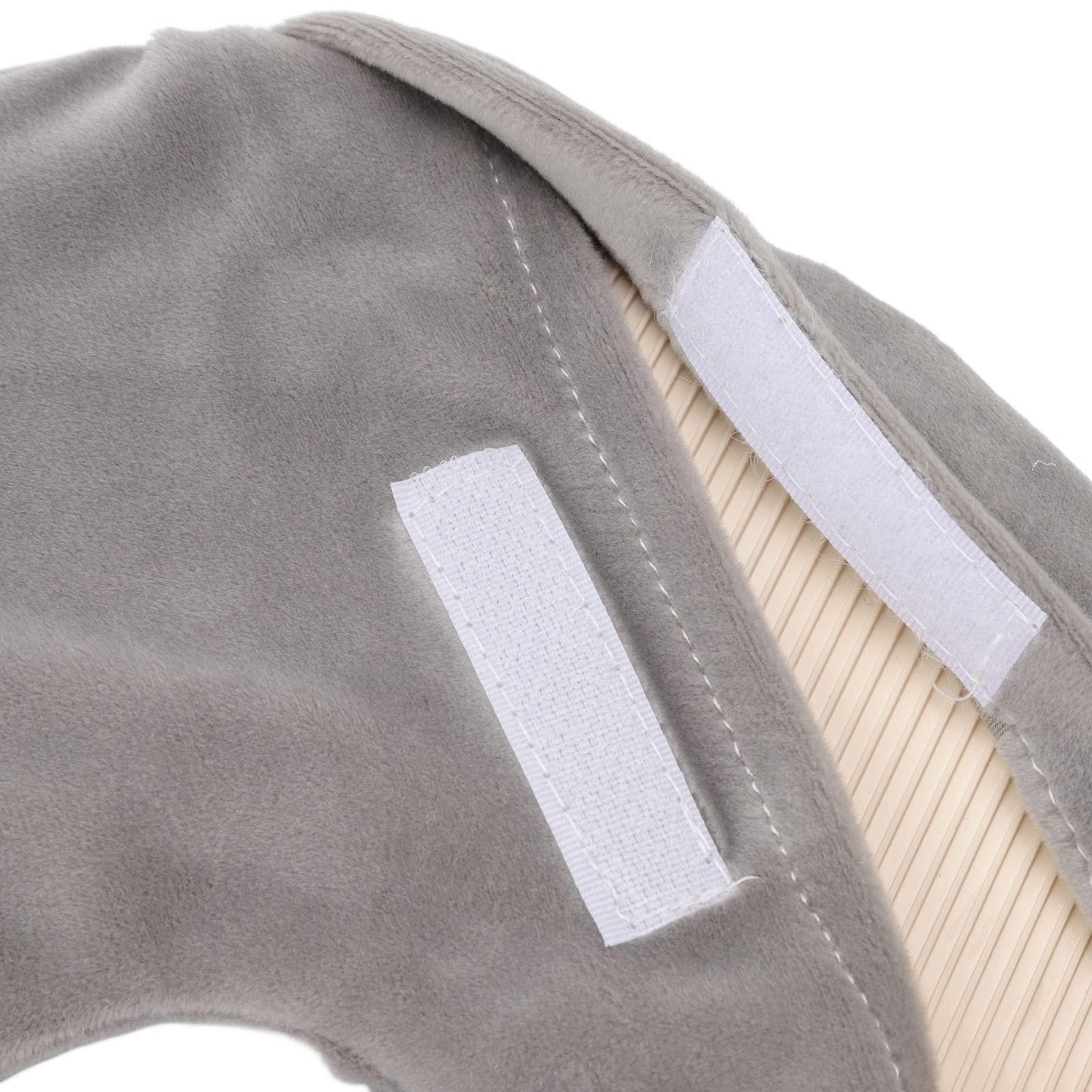 CHICIRIS CHICIRIS Neck Hot Water Bag, 1 Liter U Shaped Rubber Hot Water Bottle with Cover for Pain Relief, 14.3 x 12.4 (Gray)