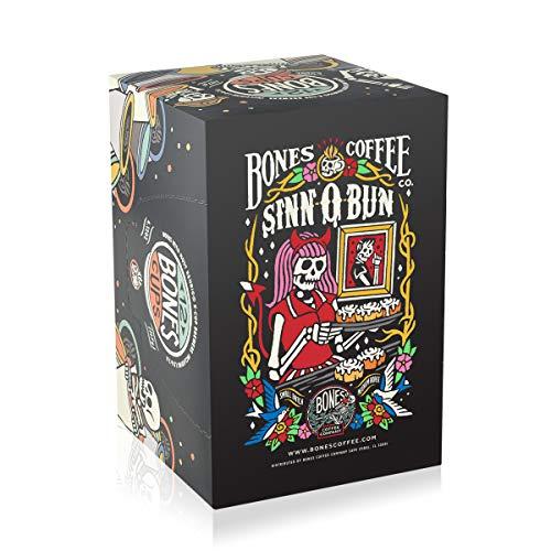 Bones Coffee Company Bones Coffee Company Flavored Coffee Bones Cups Sinn-O-Bunn Cinnamon Bun Flavor | 12ct Single-Serve Coffee Pods Compatible with Keurig 1.0 & 2.0 Keurig Coffee Maker