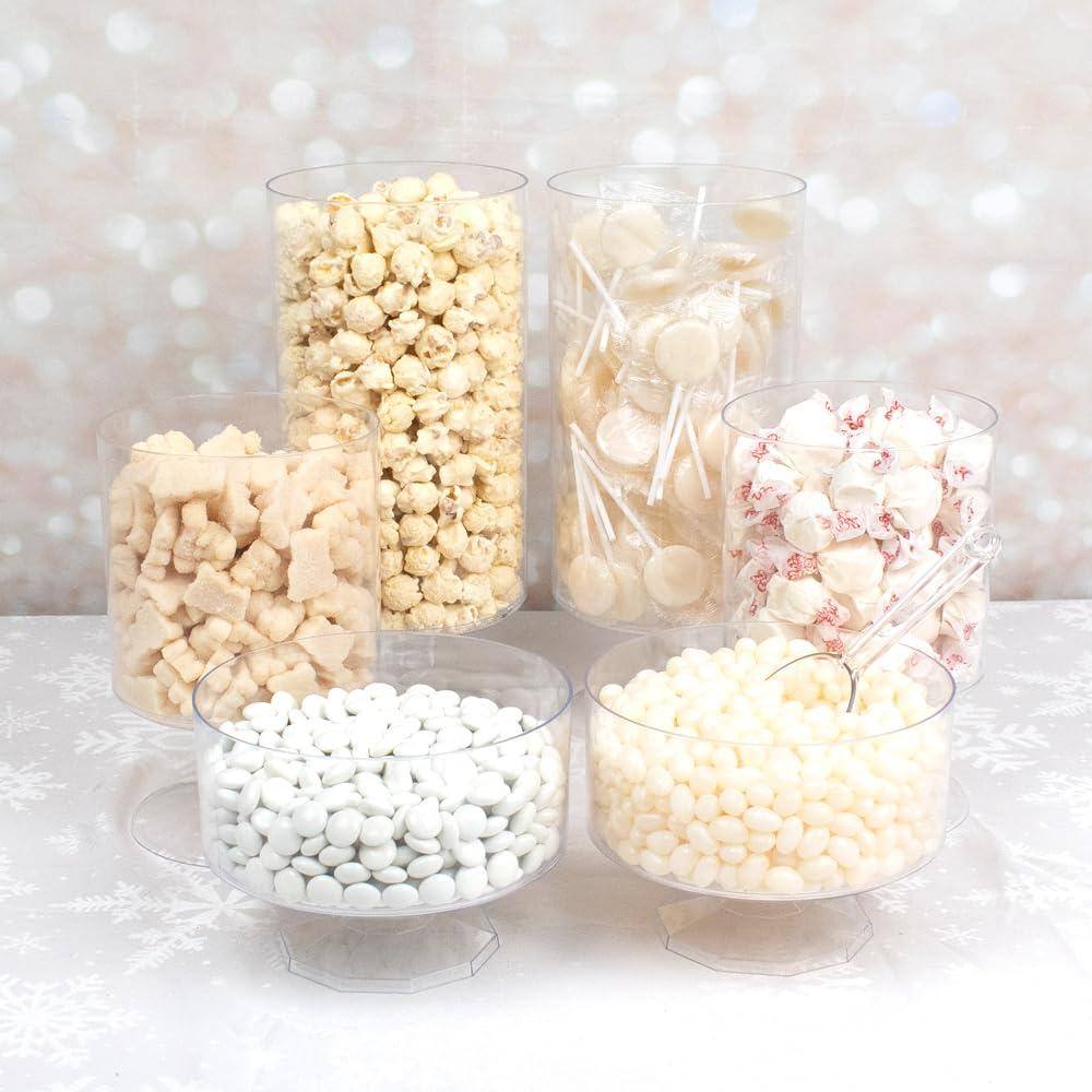 Just Candy White Candy Buffet Bulk Party Supplies (Feeds 12-18)