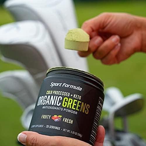 Sport Formula 99 Sport Formula 99 Organic Greens Superfood Powder, Cold Pressed Vegan and Keto Powder, Non-GMO, Low Calorie Daily Green Juice Powder
