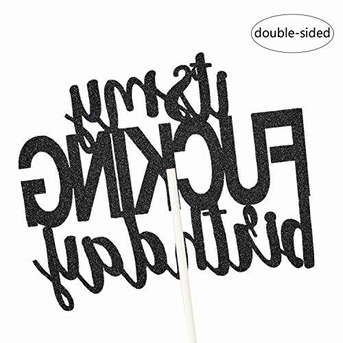 PANHUI It’s My Birthday Cake Topper Funny Happy Birthday Party Decorations