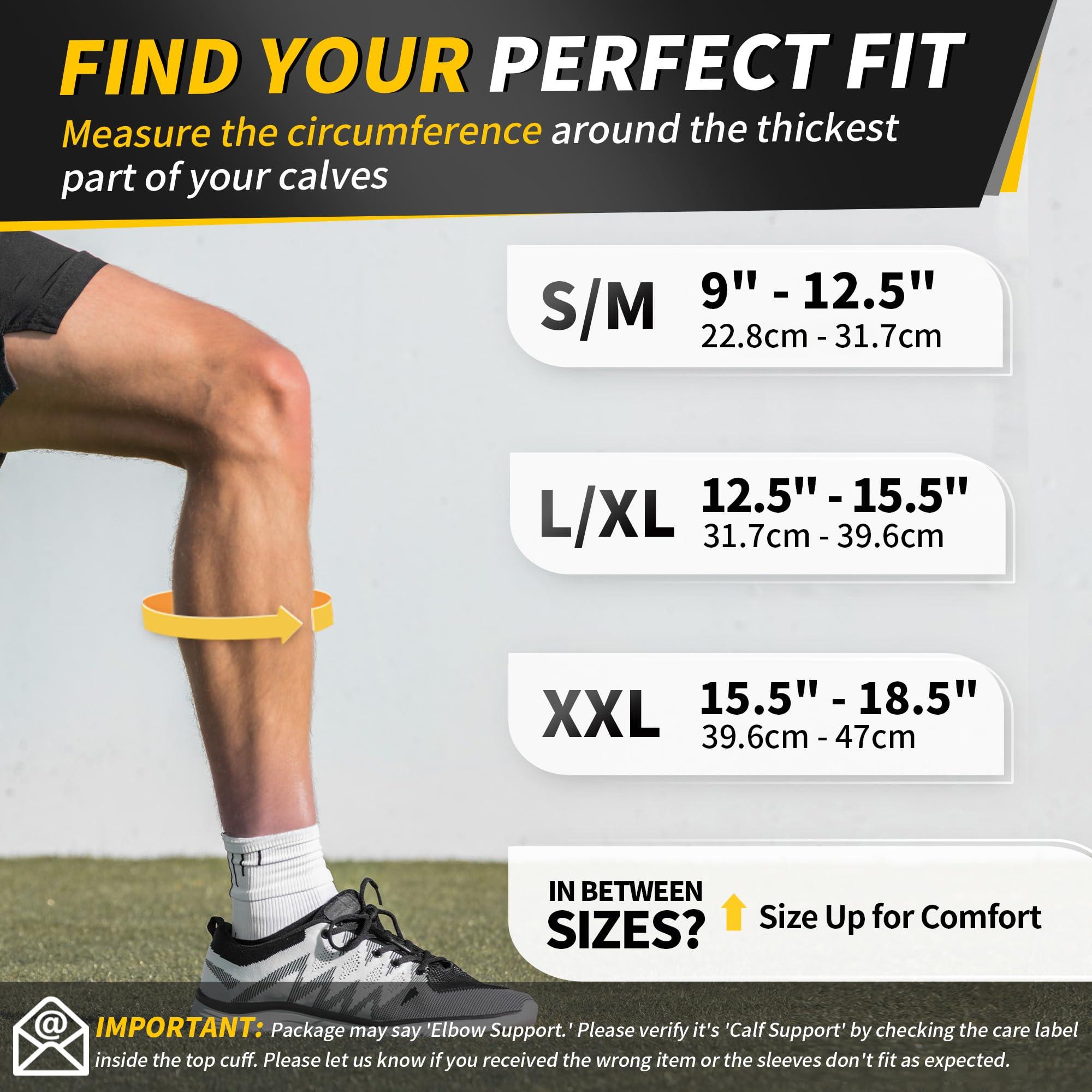 CAMBIVO CAMBIVO Calf Compression Sleeve Men & Women- Shin Splint Brace Support for Legs Pain Relief, Varicose Vein Treatment