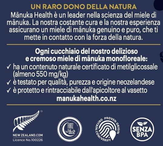 Manuka Health Manuka Health UMF 16+/MGO 573+ Manuka Honey (250g/8.8oz), Superfood, Authentic Raw Honey from New Zealand