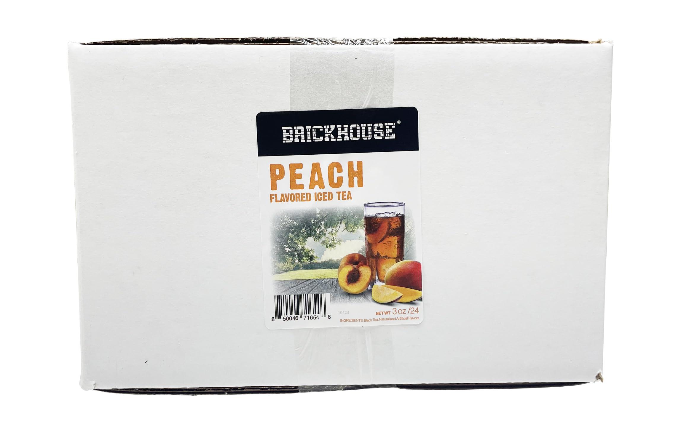 Brickhouse Brickhouse Peach Flavored Iced Tea, 24/3 oz packets, Loose Leaf with Filters