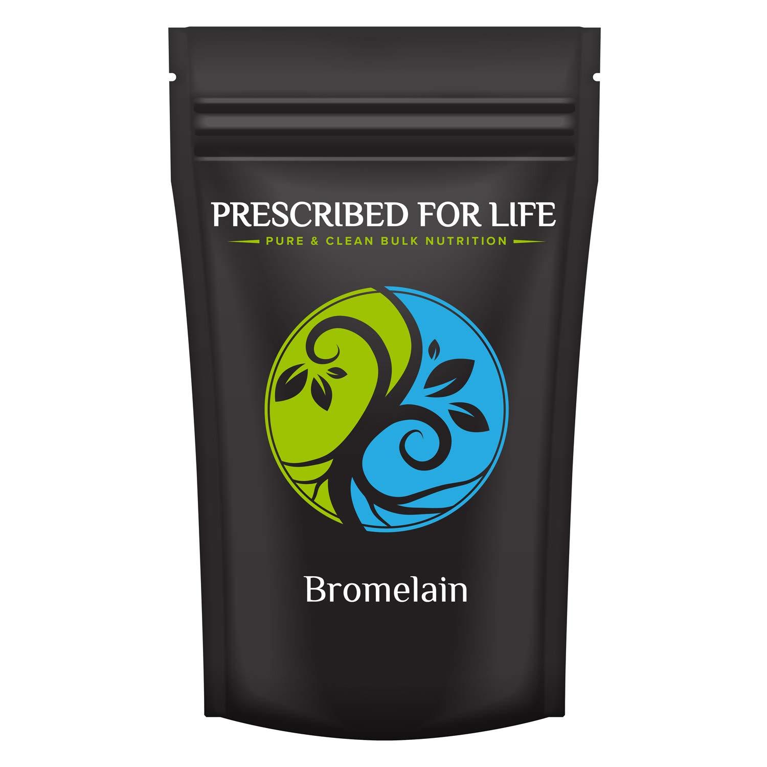 Prescribed For Life Prescribed For Life Bromelain Powder 2400 GDU | Natural Pineapple Enzyme Powder | Bromelain Supplement for Digestive Support | Gluten Free, Vegan, Non GMO (5 kg / 11 lb)