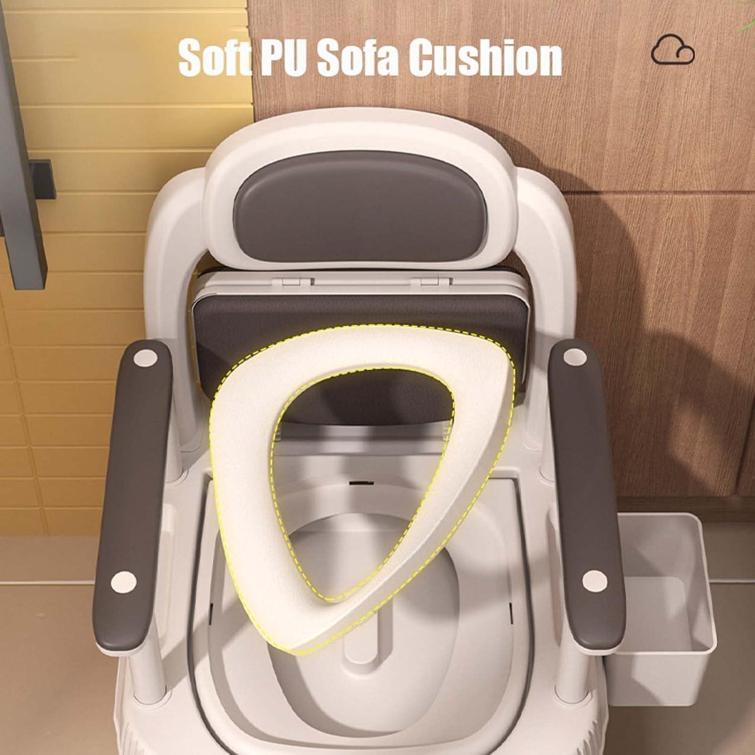 UNbit UNbit Commode Toilet Chair Bedside Toilet Household Movable Toilet with Armrests, Adjustable Bedside Commode Chair,for Seniors, Handicap,Disabled and Pregnant WEWYQSJXBXF-4328(Color:A,Size:)