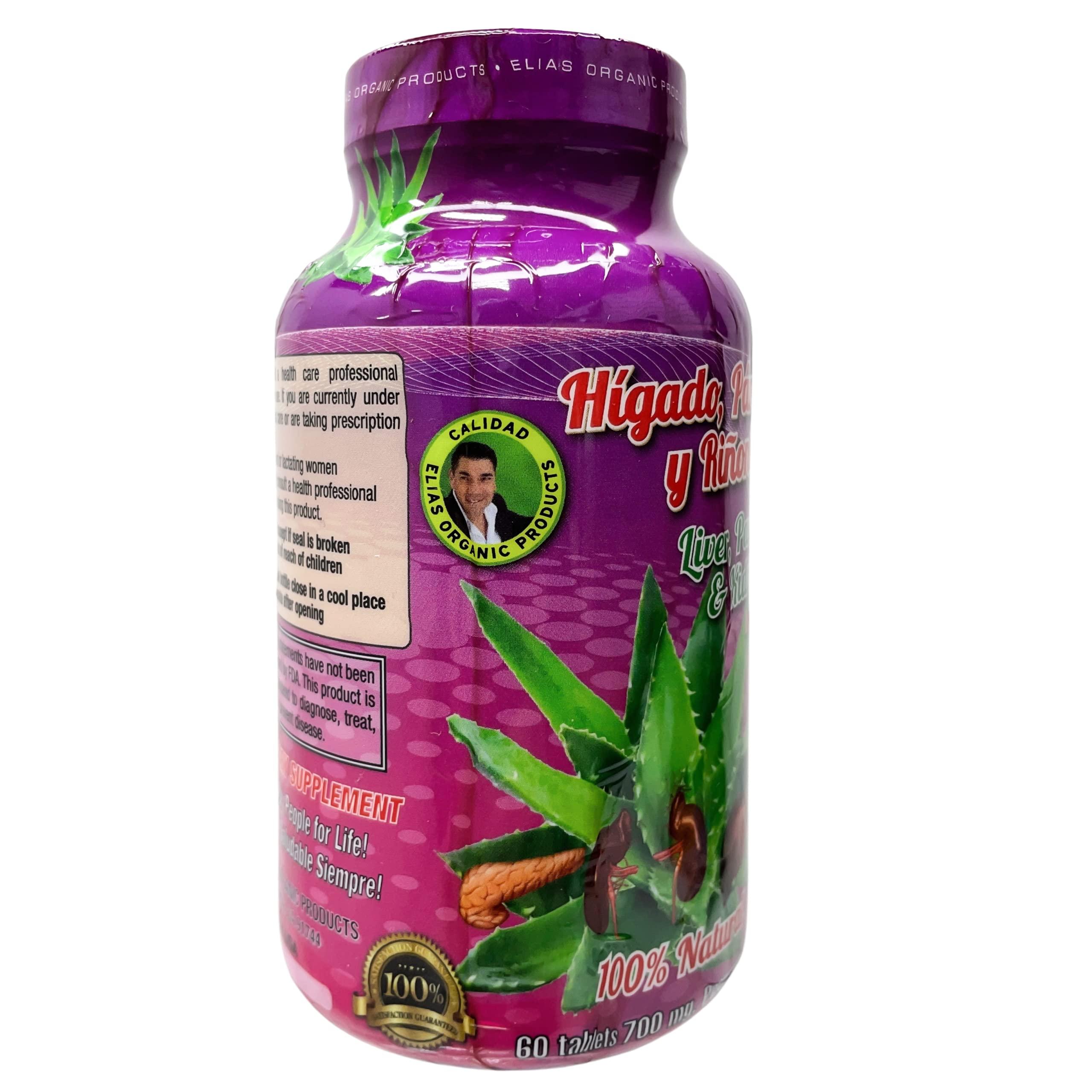 Elias Organic Products Elias Organic Products Apoye el hgado, el pncreas y Los riones saludables con ingredientes herbales naturales. (1)
