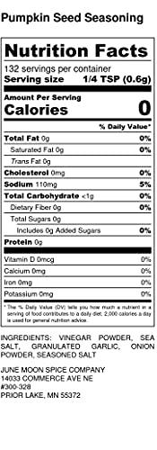 June Moon Spice Company Premium | Pumpkin Seed Seasoning | Crafted in Small Batches with Farm Fresh Ingredients for Premium Flavor and Zest