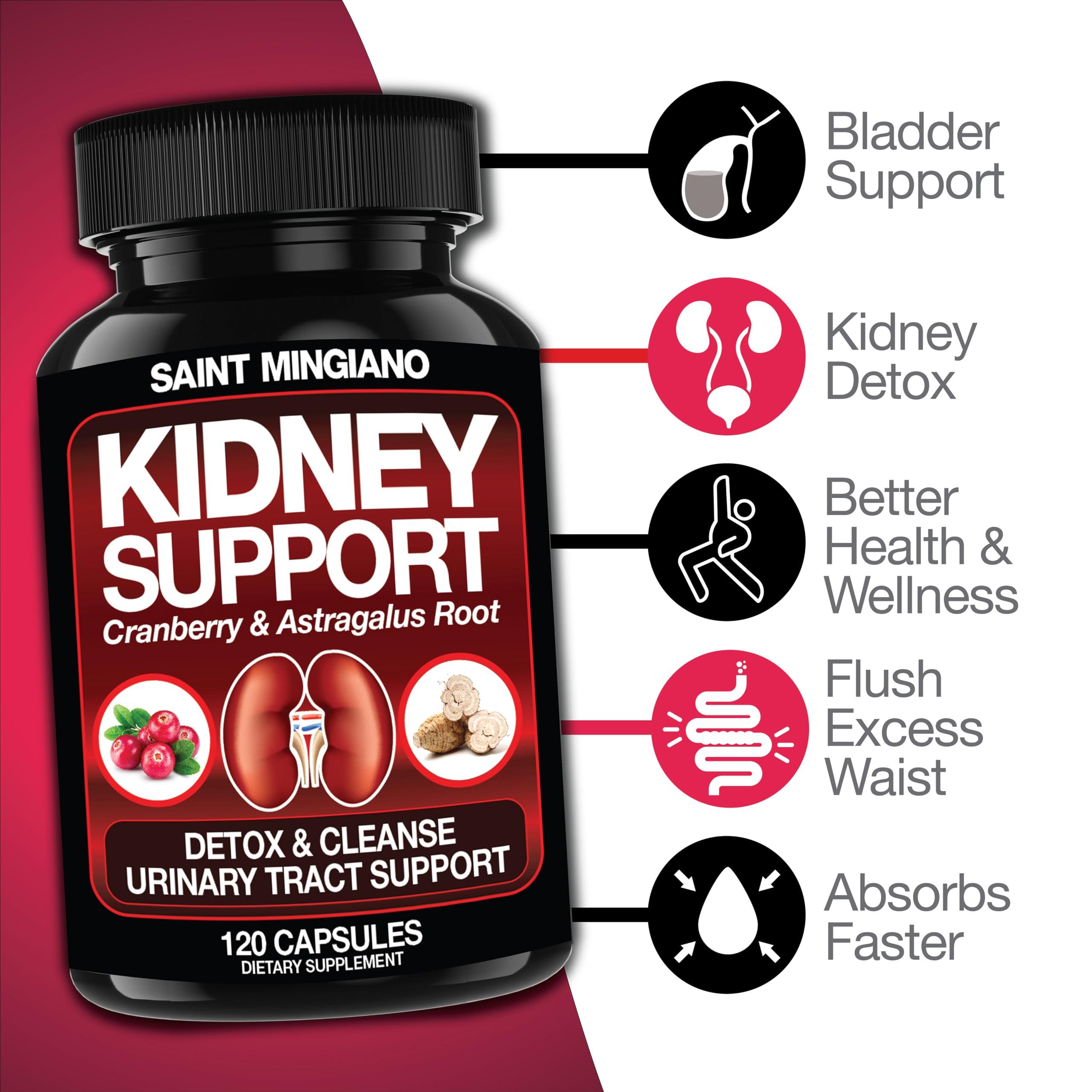 Saint Mingiano Saint Mingiano Kidney Support Cleanse Detox & Repair 120 Casuals - Together with - Men\'s Prostate Health Advanced Prostate Supplements - 120 Capsules