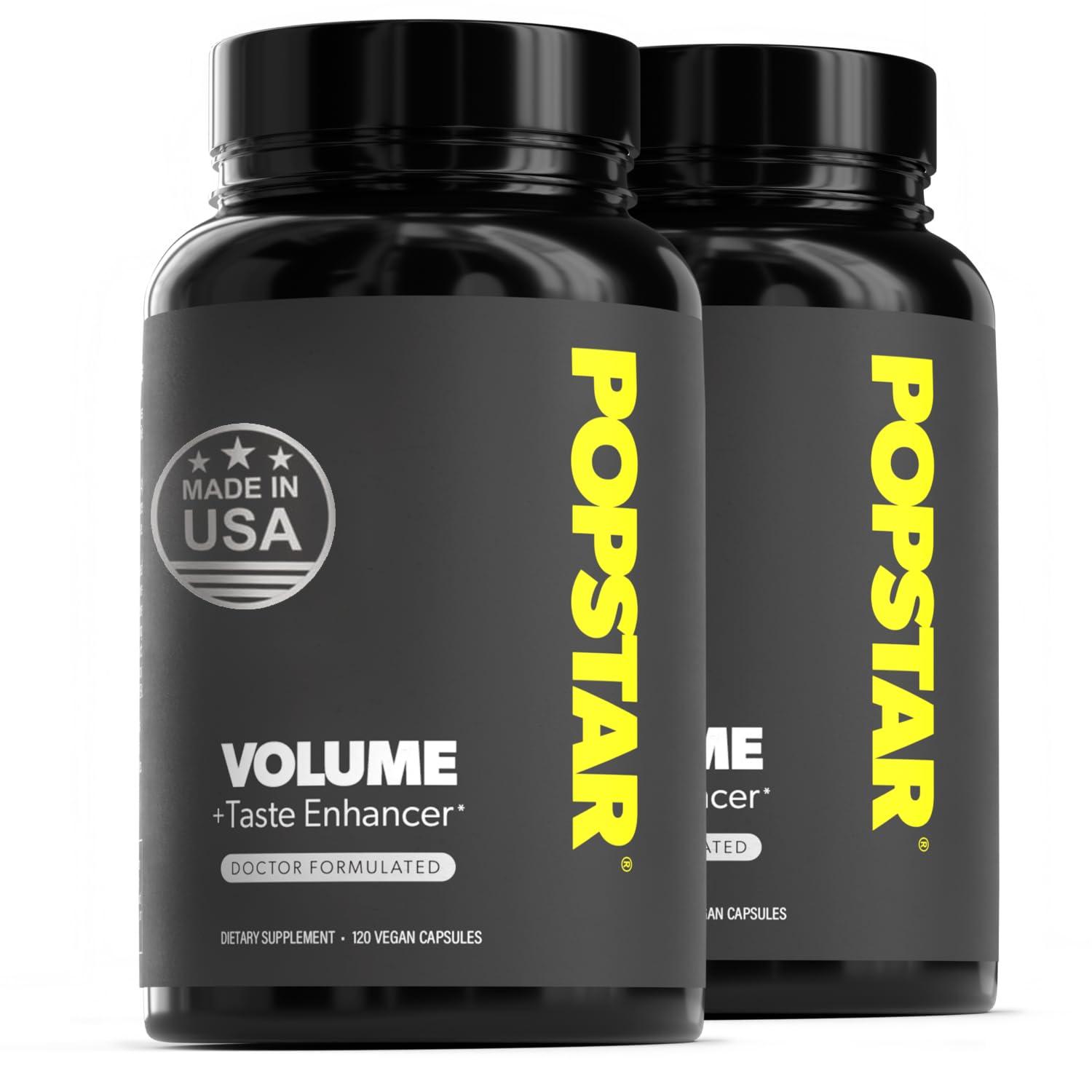 POPSTAR POPSTAR Labs Semen Volume Booster - Men\'s Semen Health & Fertility Supplement - Doctor Formulated to Increase Load Volume - Made in USA - Non-GMO, Organic, Vegan - 240 Capsules - (2 Month Supply)