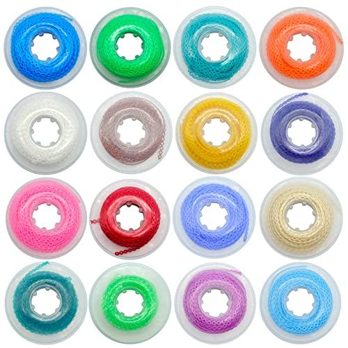 Dentalmall Dentalmall 4.5M/Pack Dental Orthodontic Power Chain Dental Spool Elastic Rubber Band Power Elastic Chain Power Chains Brace (Contnuous, Purple)