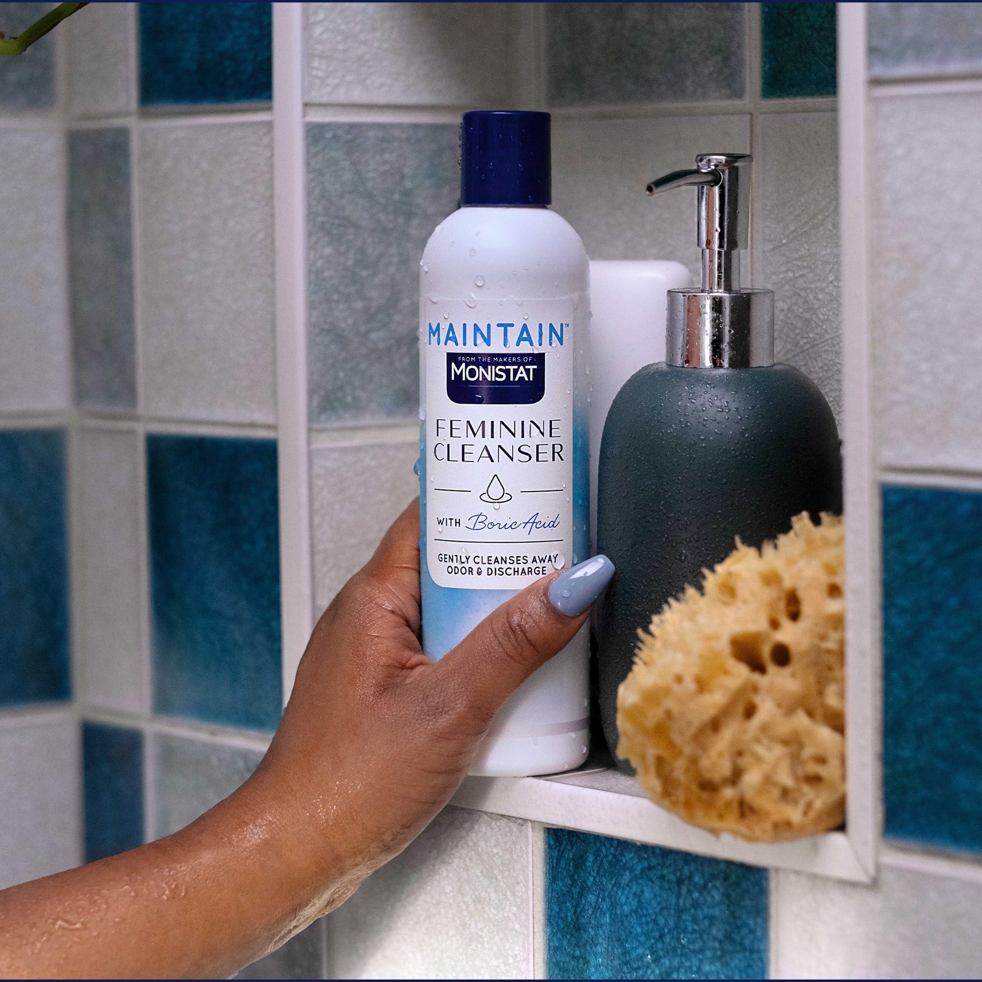 Monistat Monistat 1 Day Yeast Infection Treatment for Women, 1 Miconazole Ovule Insert & External Monistat Anti-Itch Cream Bundle + 10 fl oz Boric Acid Feminine Cleanser