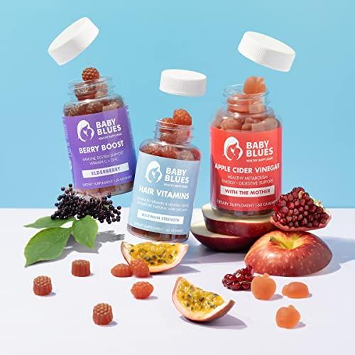Baby Blues Baby Blues Postpartum Pack (Pack of 3) - Vitamin Kit for New Moms: Hair, Energy, and Immunity Support - Assorted Flavors - Non GMO, Gluten-Free Supplements