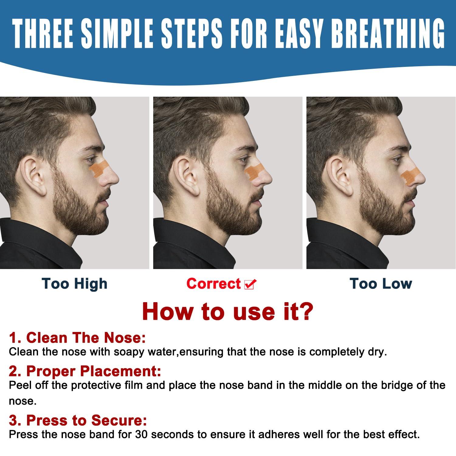 tyelason Tyelason Nasal Strips - 120 Count Nasal Strips for Snoring, Extra Strength Tan Nasal Breathing Strips to Improve Sleep, Instant Nasal Congestion Relief Caused by Colds & Allergies