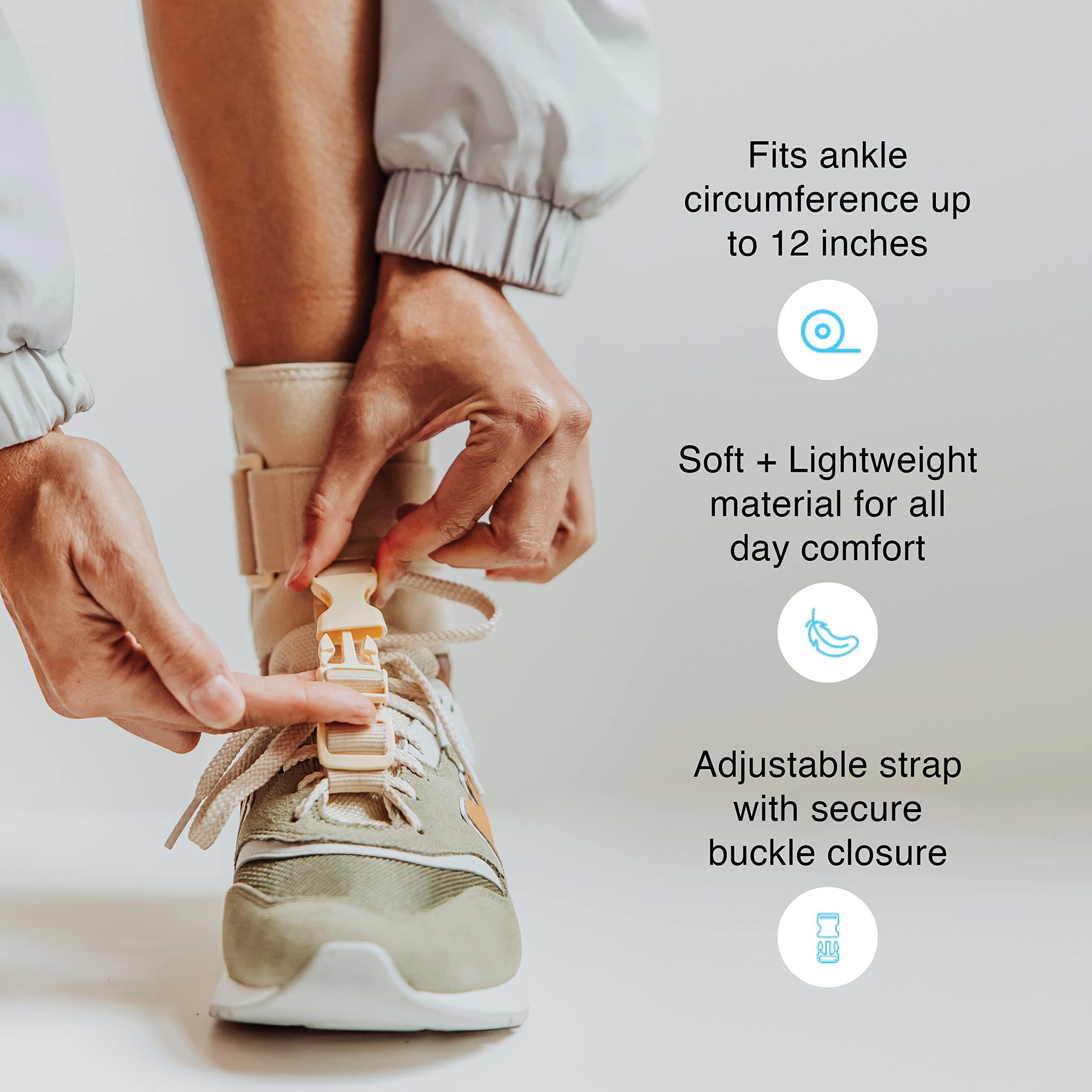 Dosh Dosh AFO Foot Drop Brace - Drop Foot Brace for Walking - AFO - Unisex (Beige)