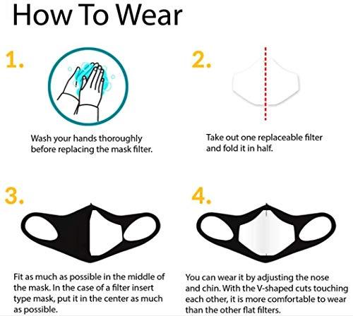 maskfactory 30 Filters (3 Pack) HEPA11 Face Mask Refill Filter Inserts, Made in Korea