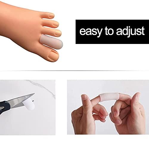 Conpru 30 Pieces Gel Toe Caps, Silicone Toe Protector, Toe Covers, Protect Toe from Rubbing, Ingrown Toenails, Corns, Blisters, Hammer Toes and Other Painful Toe Problems