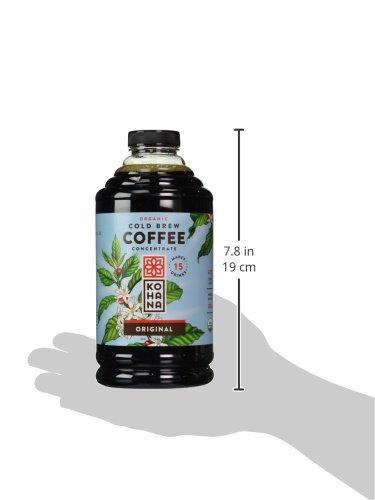 Kohana Coffee Kohana Cold Brew Coffee Concentrate, Organic, Original, 32 Ounce, Best Zero Calorie Low Acid Iced Coffee, Instant, Convenient and On The Go, Makes 16 Drinks, Single Bottle