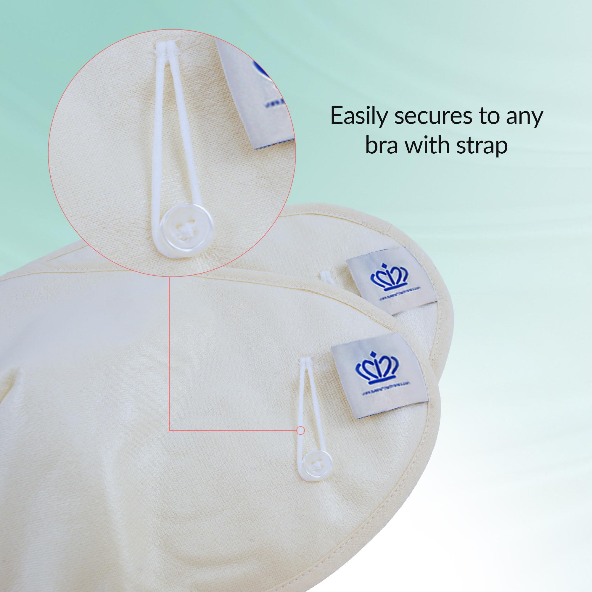 QUEEN OF THE THRONES QUEEN OF THE THRONES Castor Oil Pack for Breast (Large) - Heatless, Less-Mess, Reusable - Organic Cotton Flannel, Comfort Fit, Soft Straps & Naturopathic Doctor Designed (Castor Oil Sold Separately)