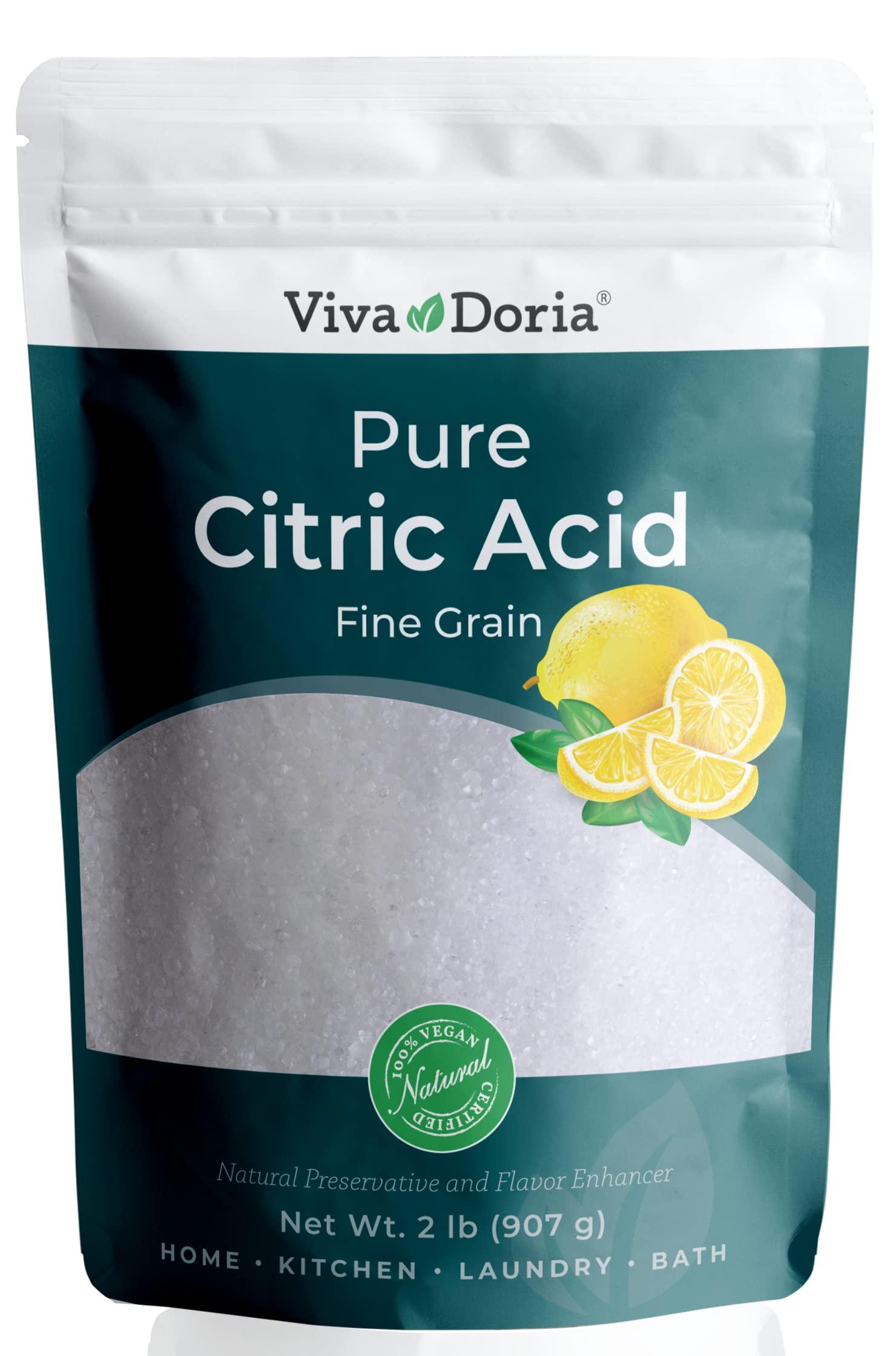 Viva Doria Viva Doria 100% Pure Citric Acid, Food Grade, Fine Grain, 2 lb (907 g)