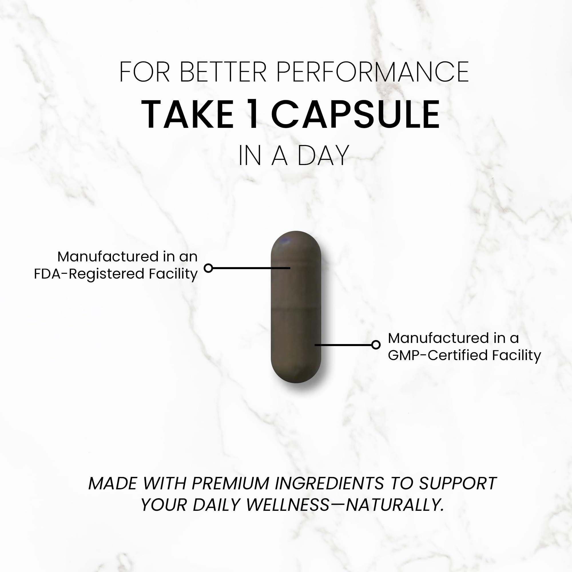 TRUEMED TRUEMED Activated Charcoal Organic Coconut Shell Derived Charcoal Capsule,1200mg, 60 Capsules, Support Detox & Digestive Health, Activated Charcoal Capsules for Health-Conscious Individuals