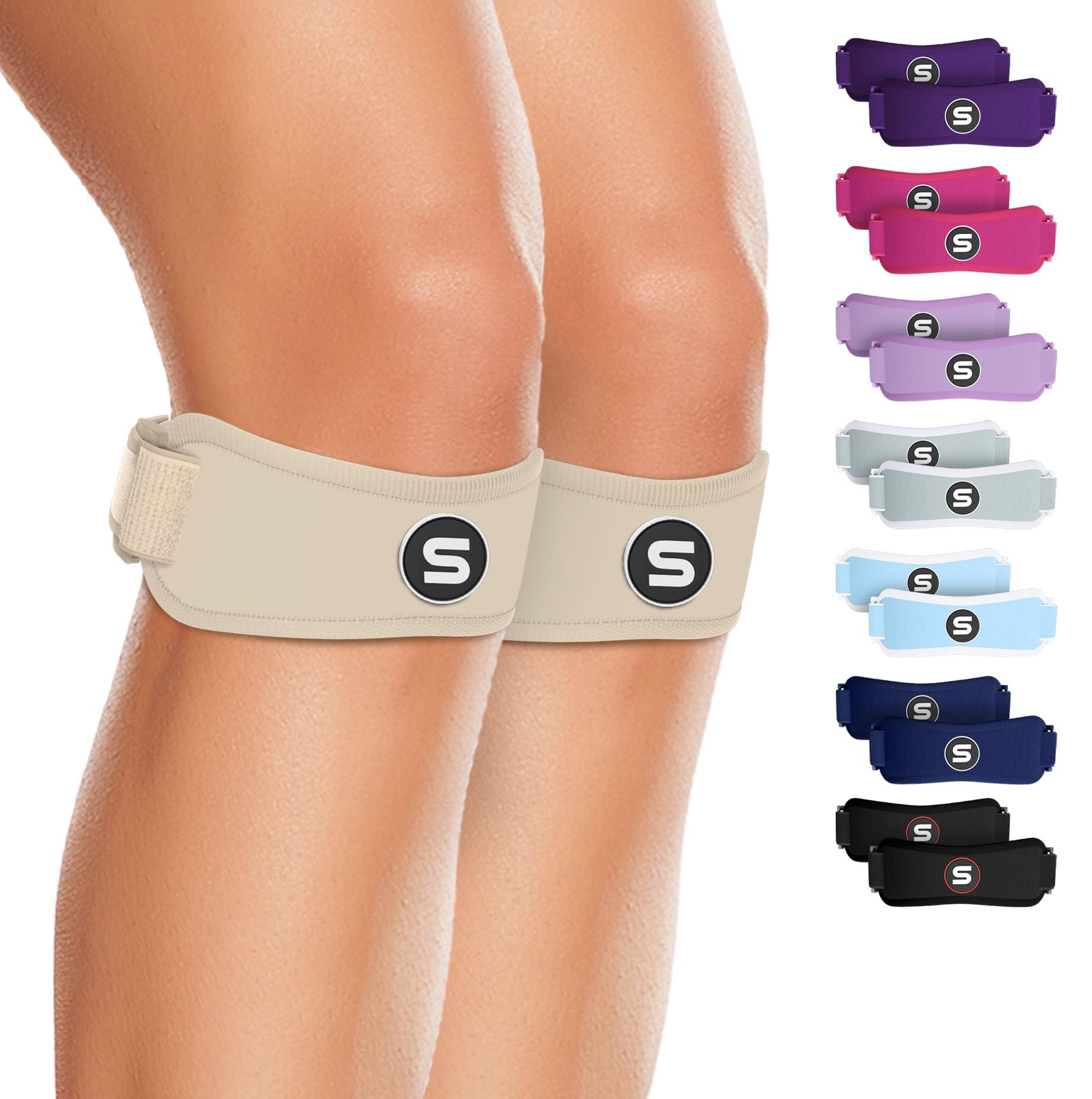 SS SLEEVE STARS Sleeve Stars Patellar Tendon Support Strap Osgood Schlatter Band Knee Brace for Kids, Youth, Women & Men w/ 3 Lengths, Swedish Brand Patella Tendon Knee Strap for Arthritis, Tendonitis & Pain