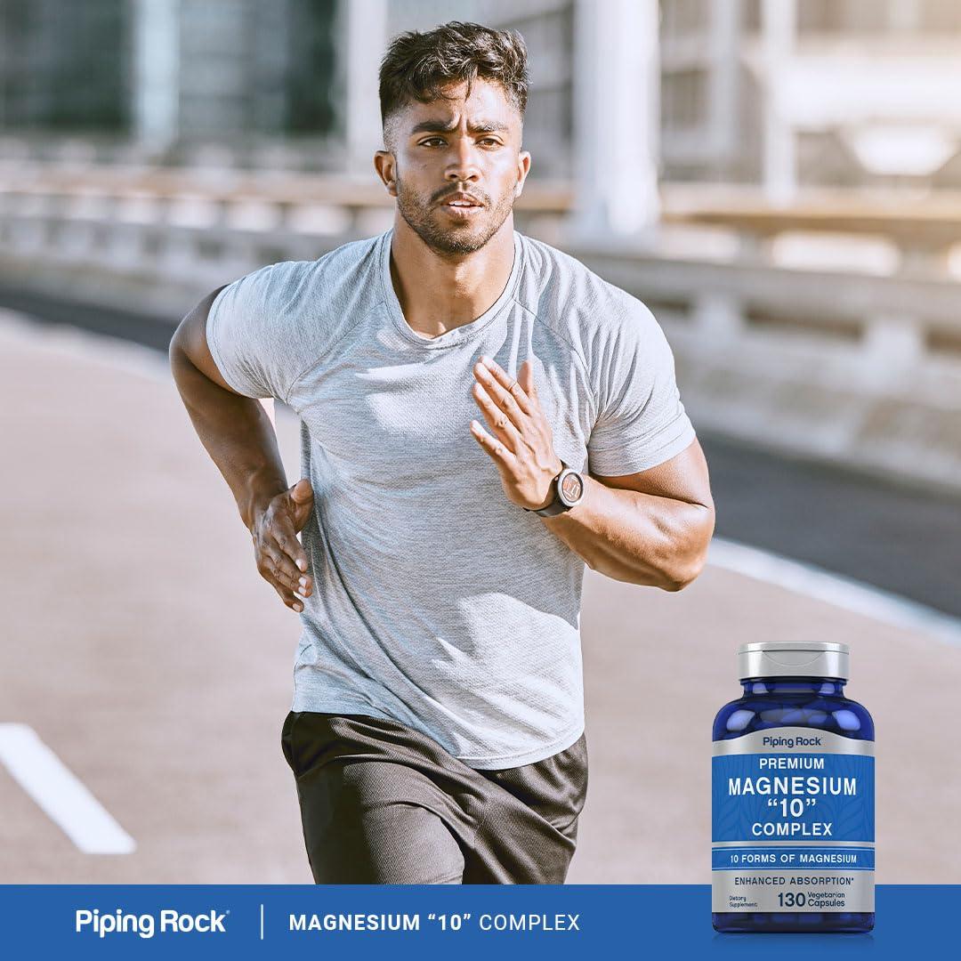Piping Rock Piping Rock Magnesium 10 in One Complex | 130 Vegetarian Capsules | Non-GMO, Gluten Free Supplement